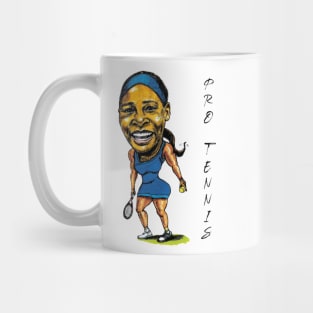 Serena Williams pro tennis player - caricature Mug